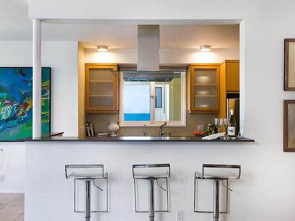 Bar, kitchen, ocean view