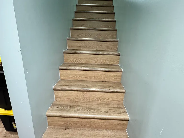 Stairs to finished basement