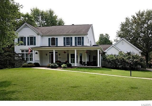 Wonderful lot and curb appeal. The house is set well back from the street, so the porch is nice and private.