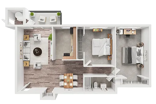 Floor plan 2 Bedroom