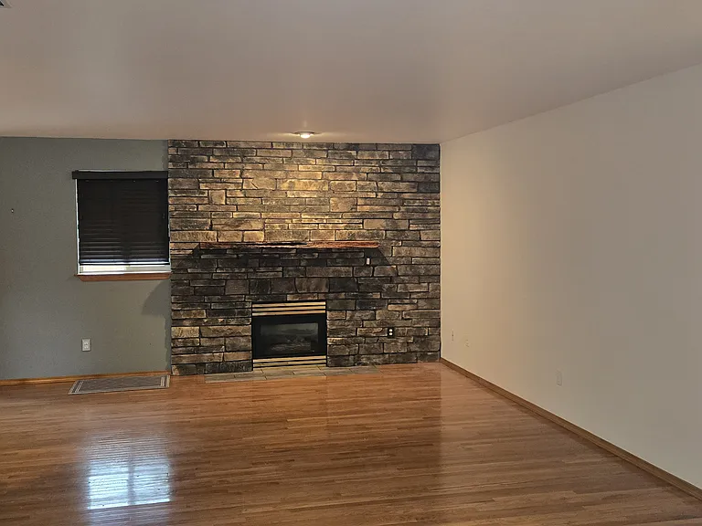 Living room with gas fireplace