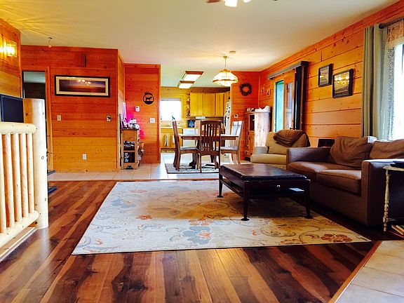 Living room into Kitchen