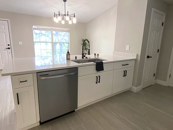Kitchen over looking dinning area