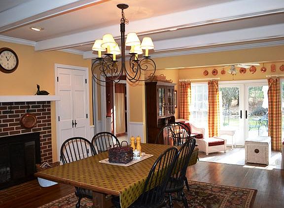 Wonderful sun room opens to a patio.