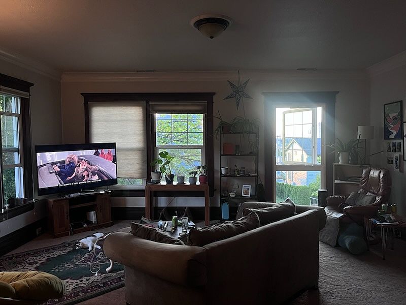 Living Room facing Forest Street