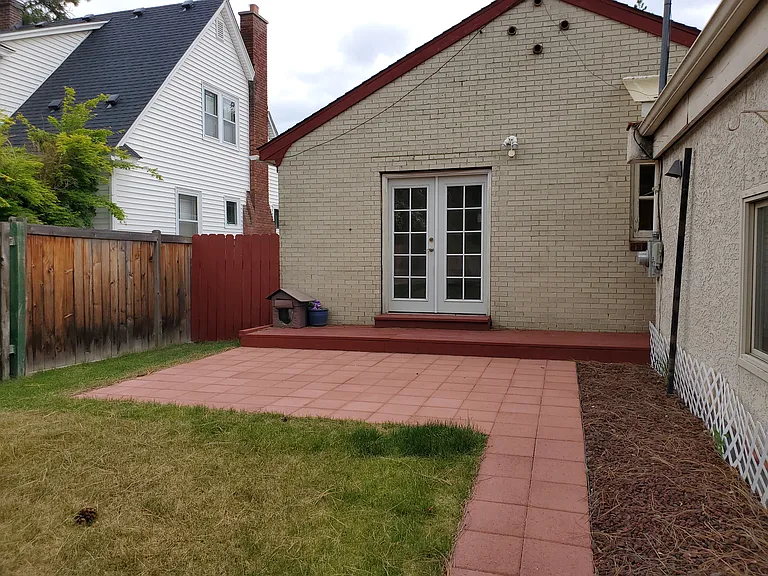 Back yard patio.