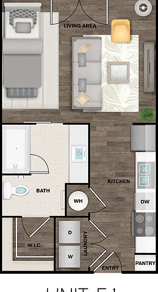 Studio - 510 sq ft