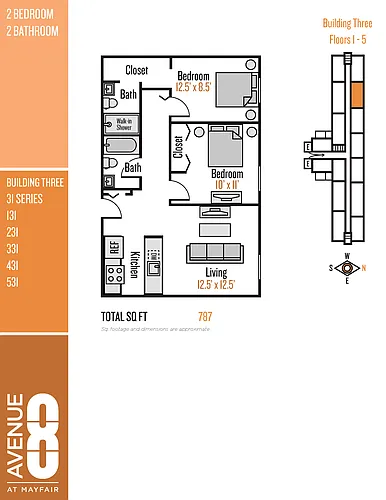 Floor plan 31 Series 2 Bedroom / 2 Bath