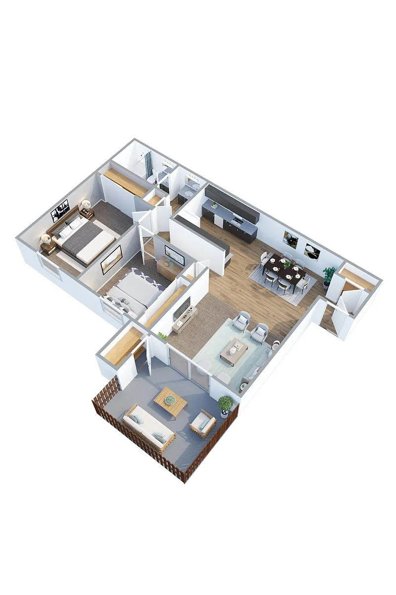 Floor plan Two Bedroom