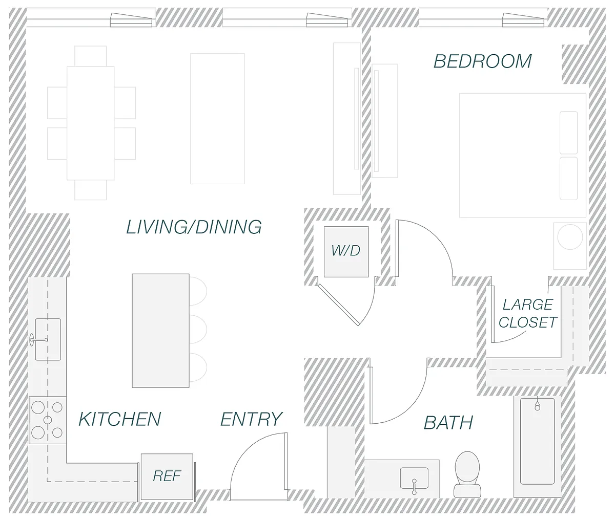 Floor plan 1-18C