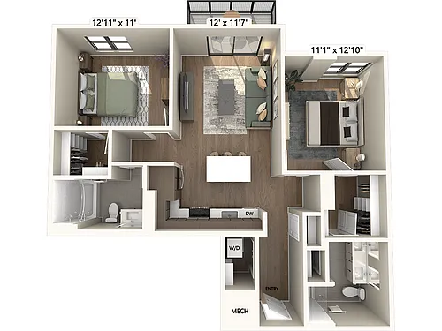 Floor plan B02-Scheme3
