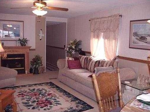 reverse angle of living room
