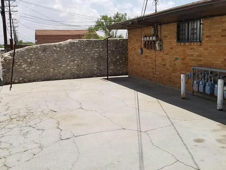 Off-street parking on side