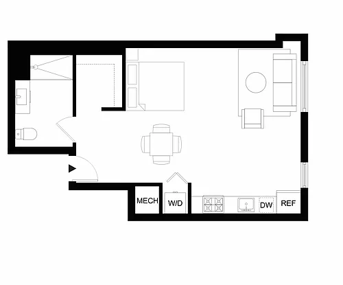 Floor plan S6 - Furnished