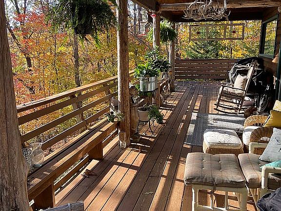 Covered back porch