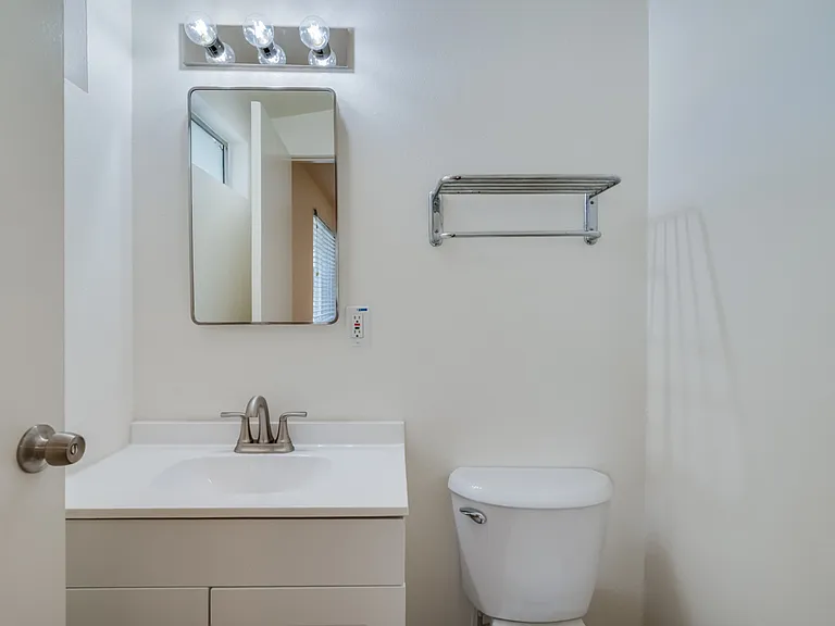 New vanities and toilets in bathrooms!