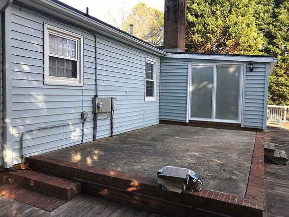 Concrete patio