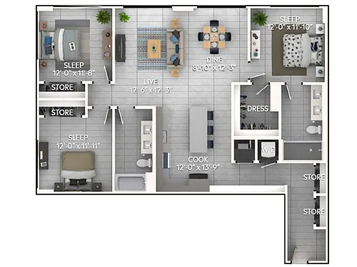 Floor plan D5
