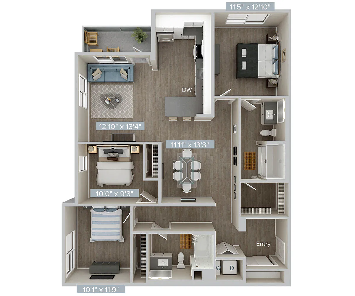 Floor plan C1U-C1S-1319