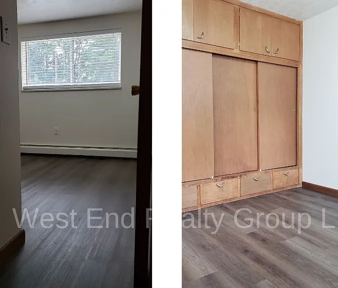 Bedrooms face south, very bright! Original closets with extra drawers and cupboards.