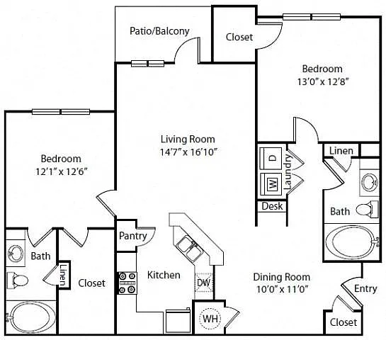 Floor plan 2C
