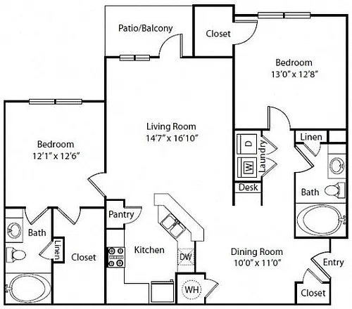 Floor plan 2C