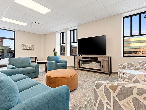 From touchdown celebrations to popcorn and Pixar, our community room is your go-to hangout. Parties, movie nights, and even grown-up stuff like homeownership classes- yeah, we do it all.