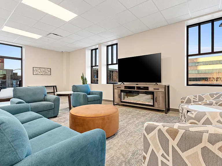 From touchdown celebrations to popcorn and Pixar, our community room is your go-to hangout. Parties, movie nights, and even grown-up stuff like homeownership classes- yeah, we do it all.