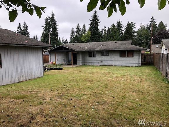 Nice level and good size backyard makes for great backyard entertainment and summer cookouts.