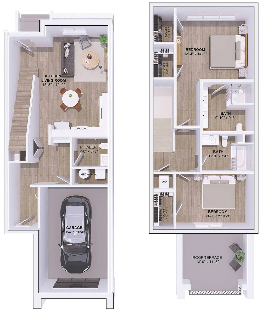 Floor plan 5B-2E