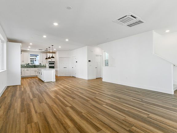 Gathering room open to the kitchen