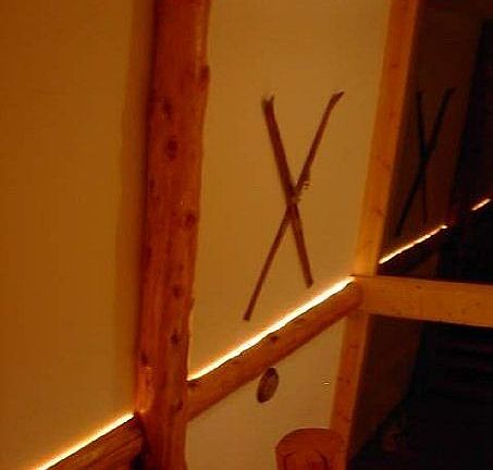 Custom log accents throughou