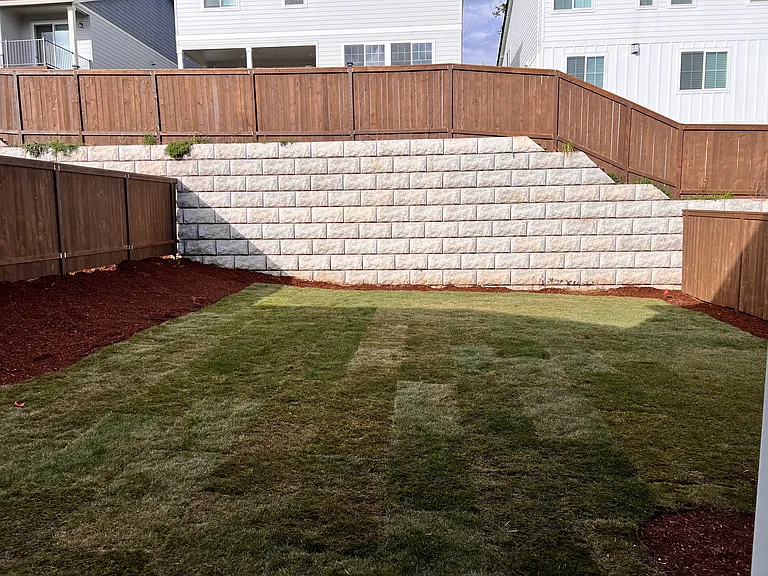 Fenced Backyard accessible through 2nd floor