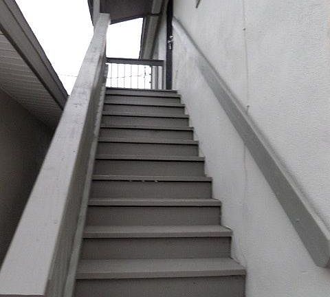 Stairway to entrance