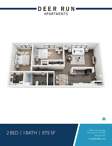 Floor plan TWO BEDROOM