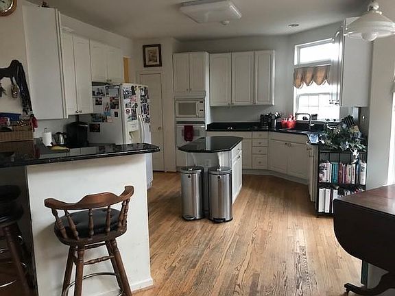 Kitchen with black granite