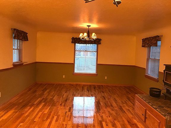 Newly refinished oak floor
