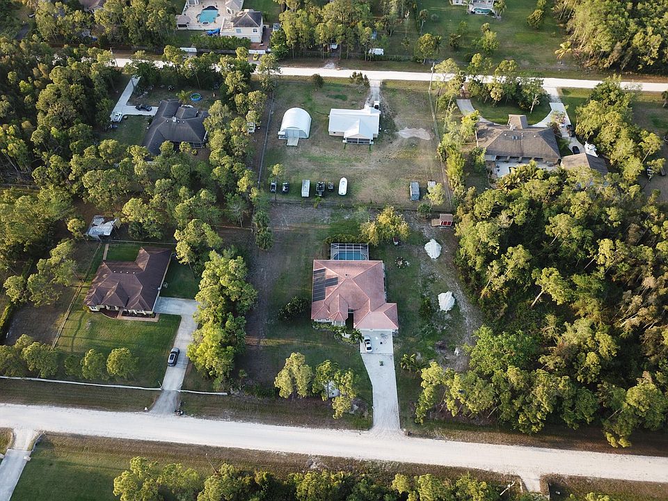 Areal view of house
