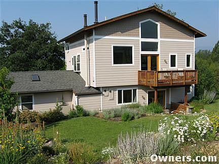 View of the house and backyard