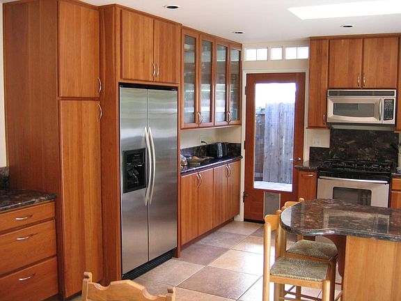 Kitchen with stainless appliances and granite countertops