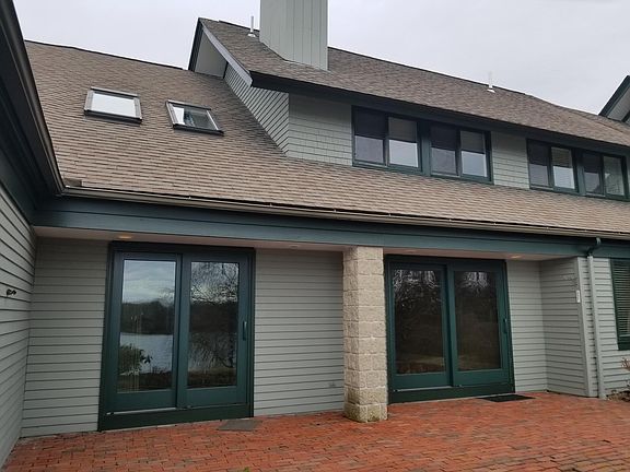Back patio on waterfront