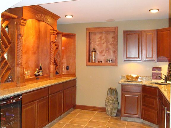 Handcrafted old world wine room