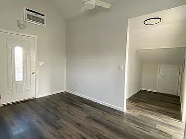 Living room with small office space
