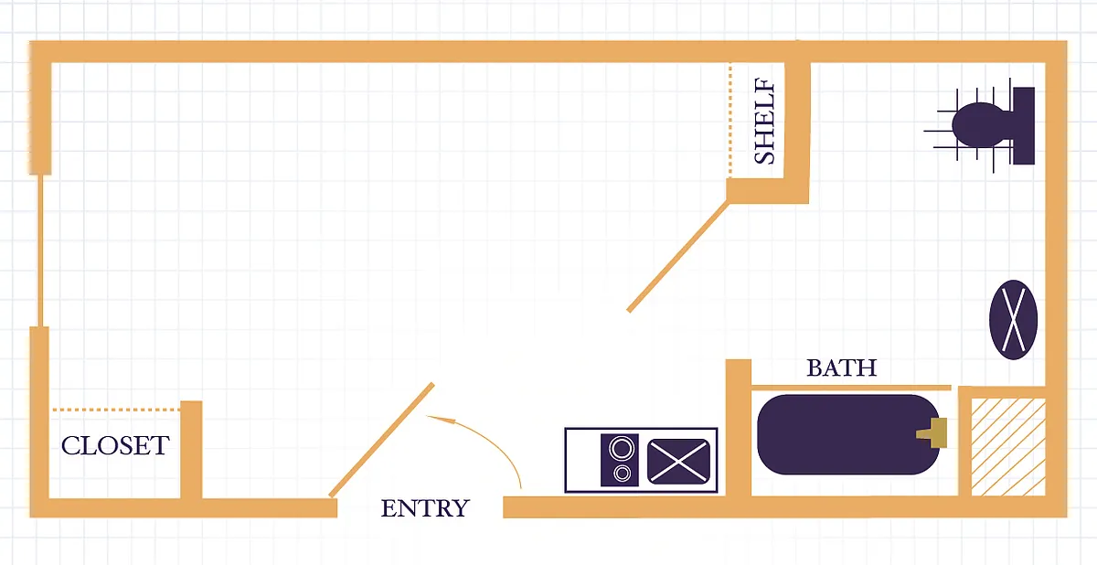 Floor plan Studio