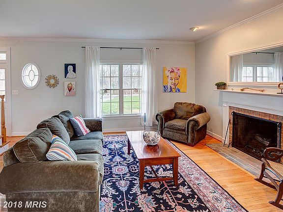 Cozy wood burning fireplace