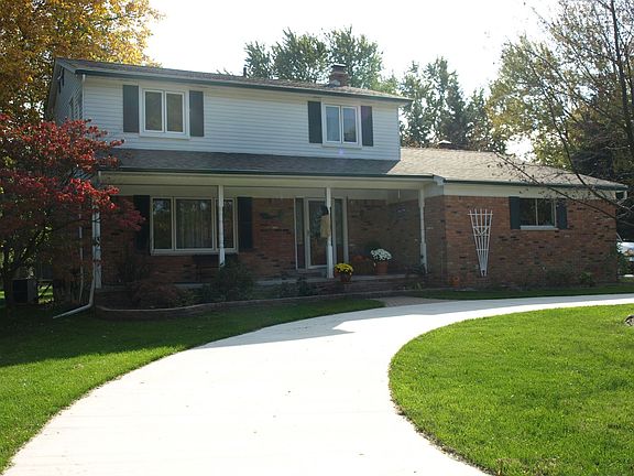 recently replaced concrete circle drive