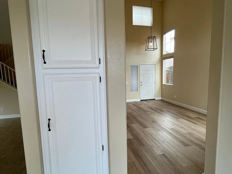Large pantry and access to living room