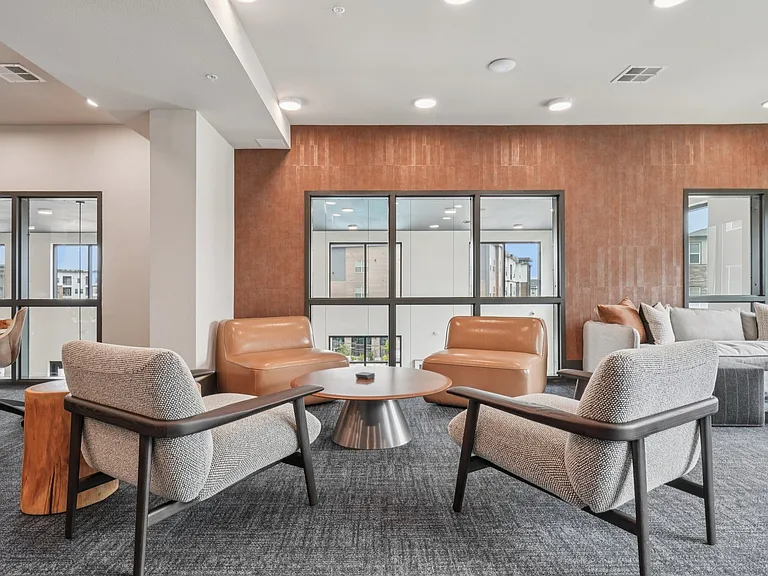 Coworking Lounge with Computers and Printers