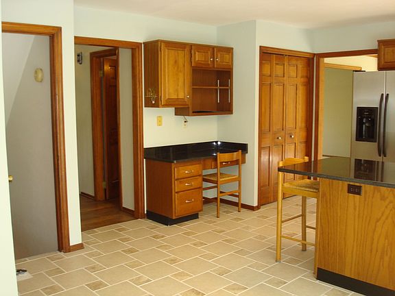 Desk and pantry area of the new kitchen