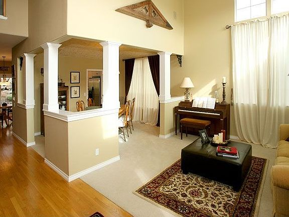 Living room and dining